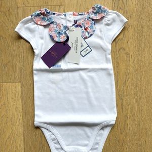Brand New Jacadi Liberty Print Onesie 18 months